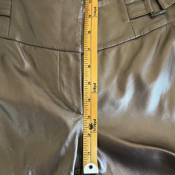 Cache Leather pants Bonze Gold  jeans size 12 Vintage Nwt - Picture 13 of 17